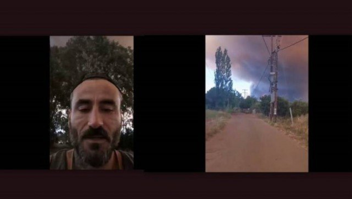 Στην Εύβοια ο Γιώργος Μαυρίδης - Τα βίντεό του από τη φωτιά