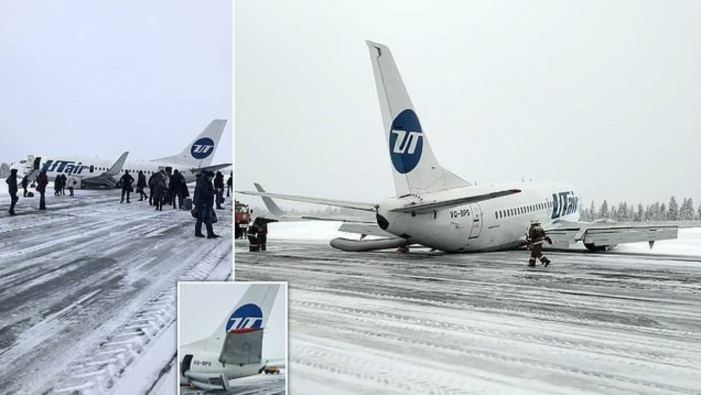 Ανώμαλη προσγείωση για αεροπλάνο με 94 επιβάτες στη Ρωσία