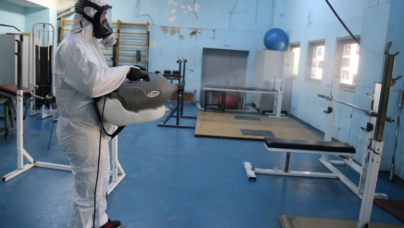 Απολύμανση από τον κορωνοϊό στο Καυταντζόγλειο