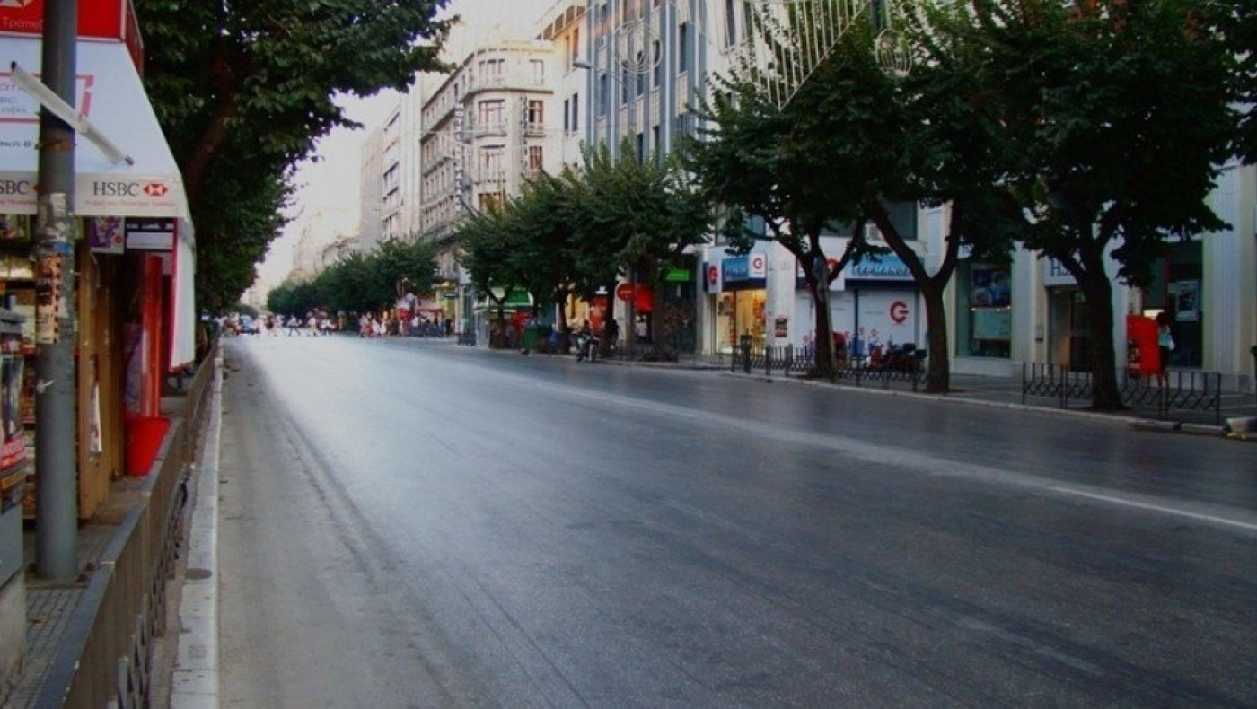 'Ερημη η Θεσσαλονίκη, ούτε αυτοκίνητο στην Τσιμισκή!