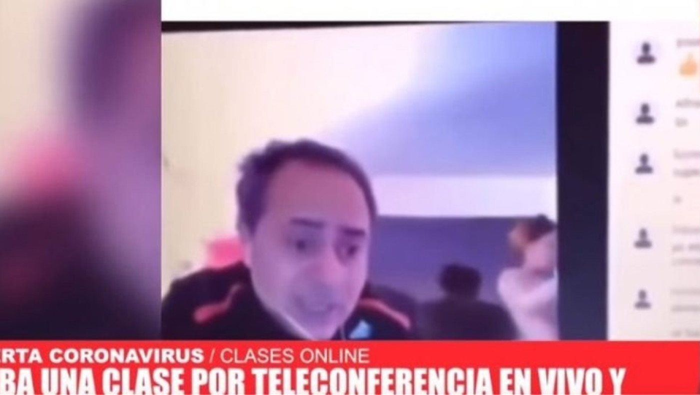 Viral: Αργεντίνος έκανε μάθημα online όταν εμφανίστηκε η γυναίκα του γυμνή