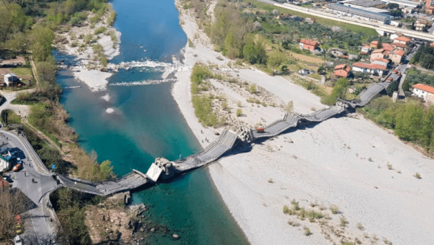 Κατέρρευσε γέφυρα μήκους 260 μέτρων στην Ιταλία