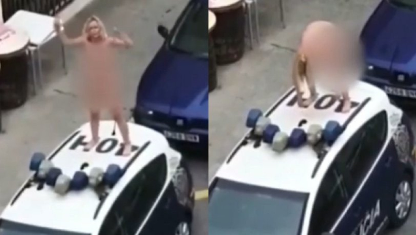 Αποφυλακίστηκε μετά από το σπάσιμο καραντίνας και το γιόρτασε γυμνή πάνω σε περιπολικό