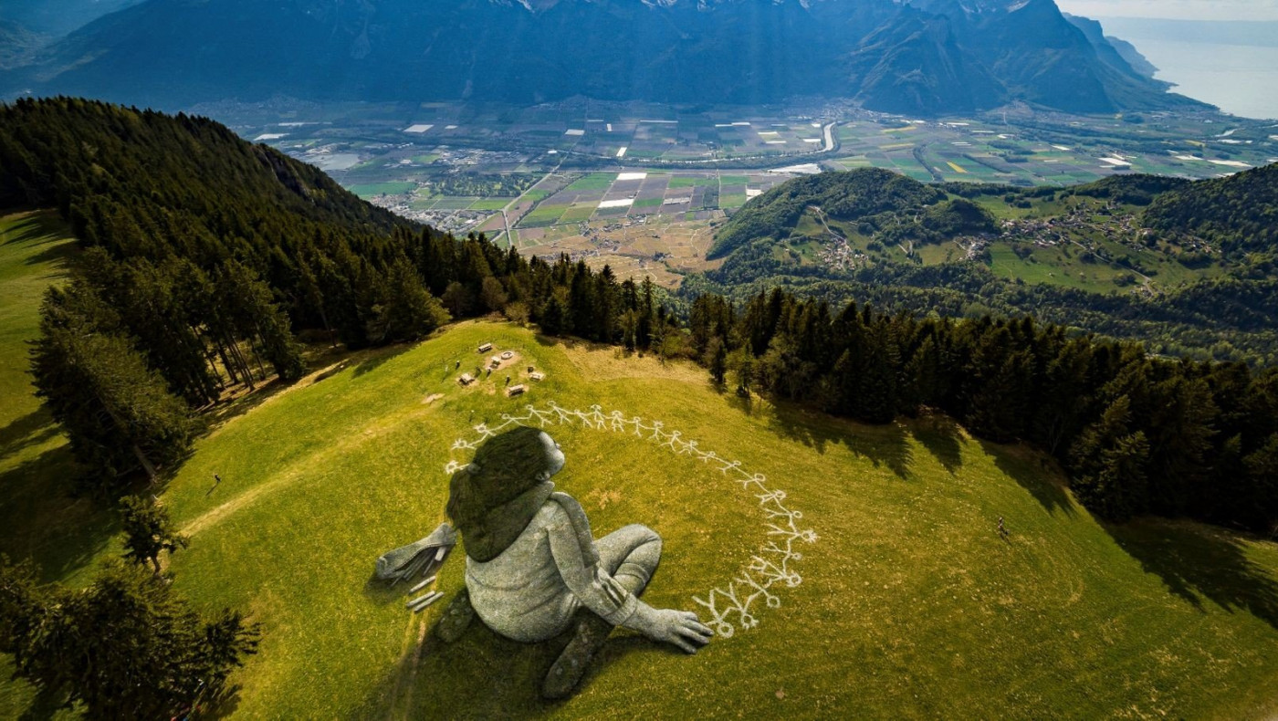 Απίστευτο έργο τέχνης στις Ελβετικές Άλπεις