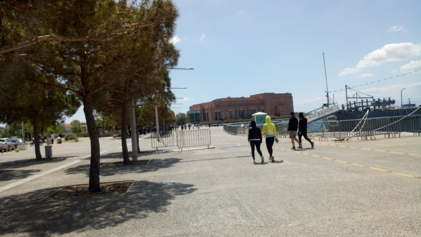 Χαλαρή κίνηση στη Νέα Παραλία Θεσσαλονίκης