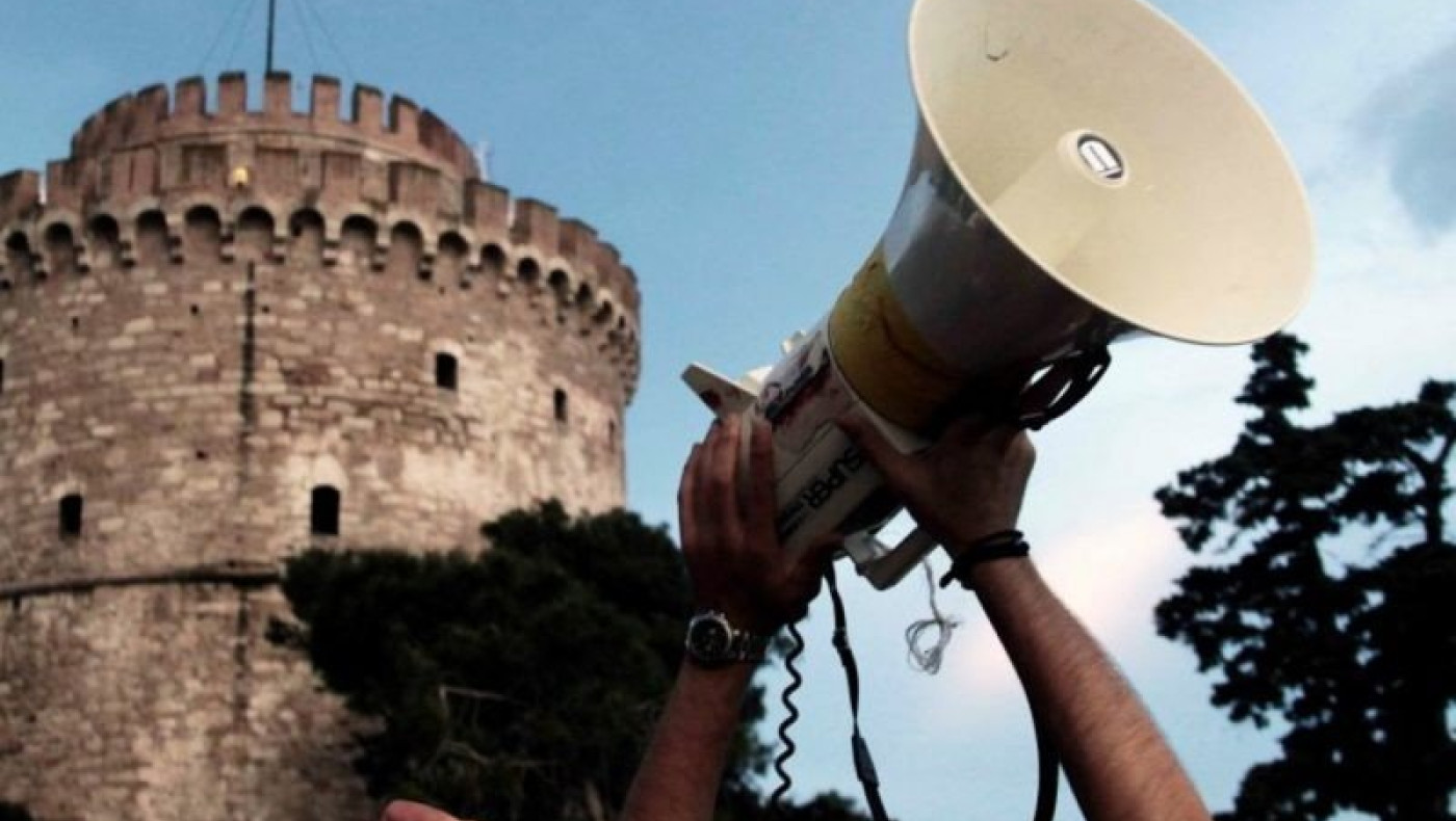 Ένταση, πετροπόλεμος και ζημιές στο κέντρο της Θεσσαλονίκης