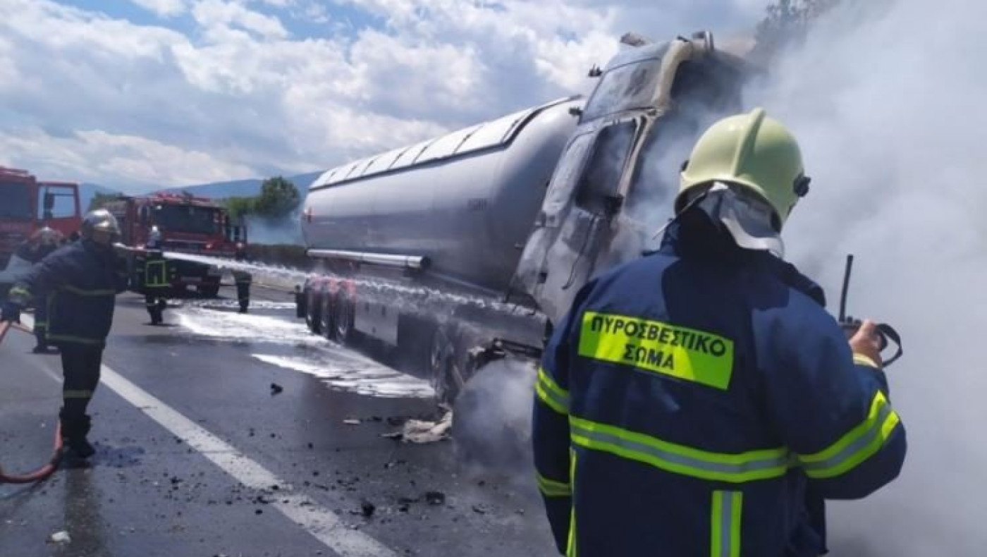 Νεκρός ο οδηγός του βυτιοφόρου στο τροχαίο στην Πιερία