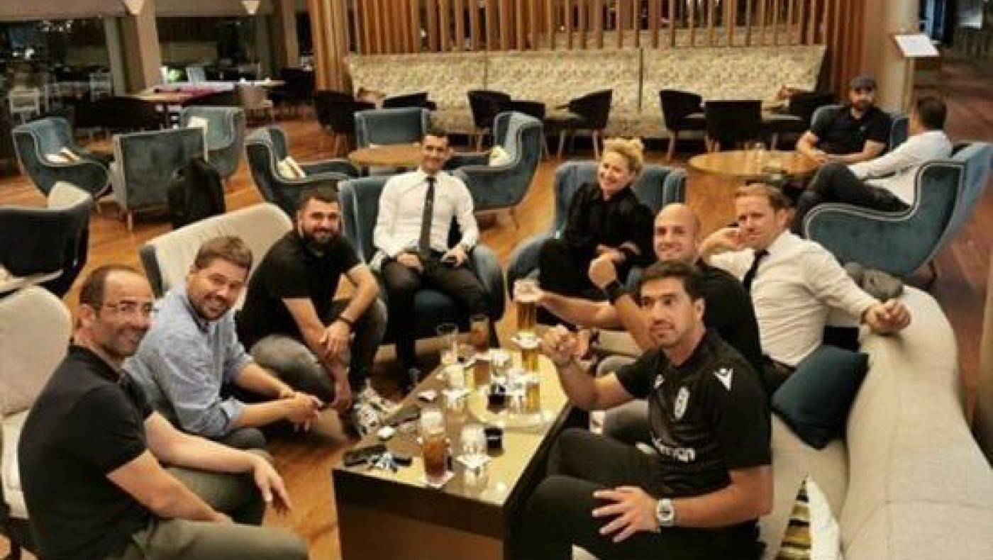 Το «πάρτι» των διοικούντων του ΠΑΟΚ μετά την πρόκριση επί της Μπεσίκτας
