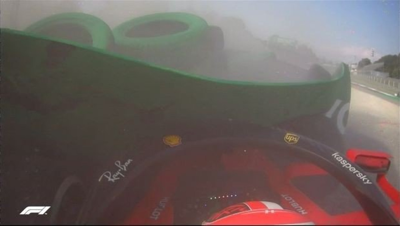 Formula 1: Η σφοδρή σύγκρουση του Λεκλέρκ στις μπαριέρες (vid)