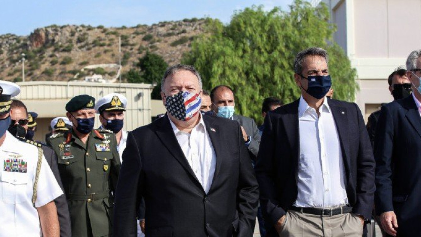 Στη βάση της Σούδας Πομπέο - Μητσοτάκης