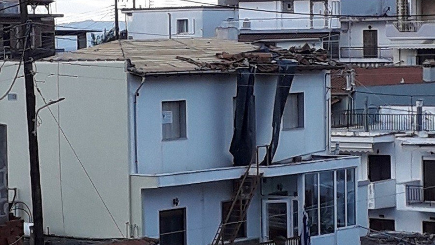 Καταστροφές στην Χαλκιδική από ανεμοστρόβιλο