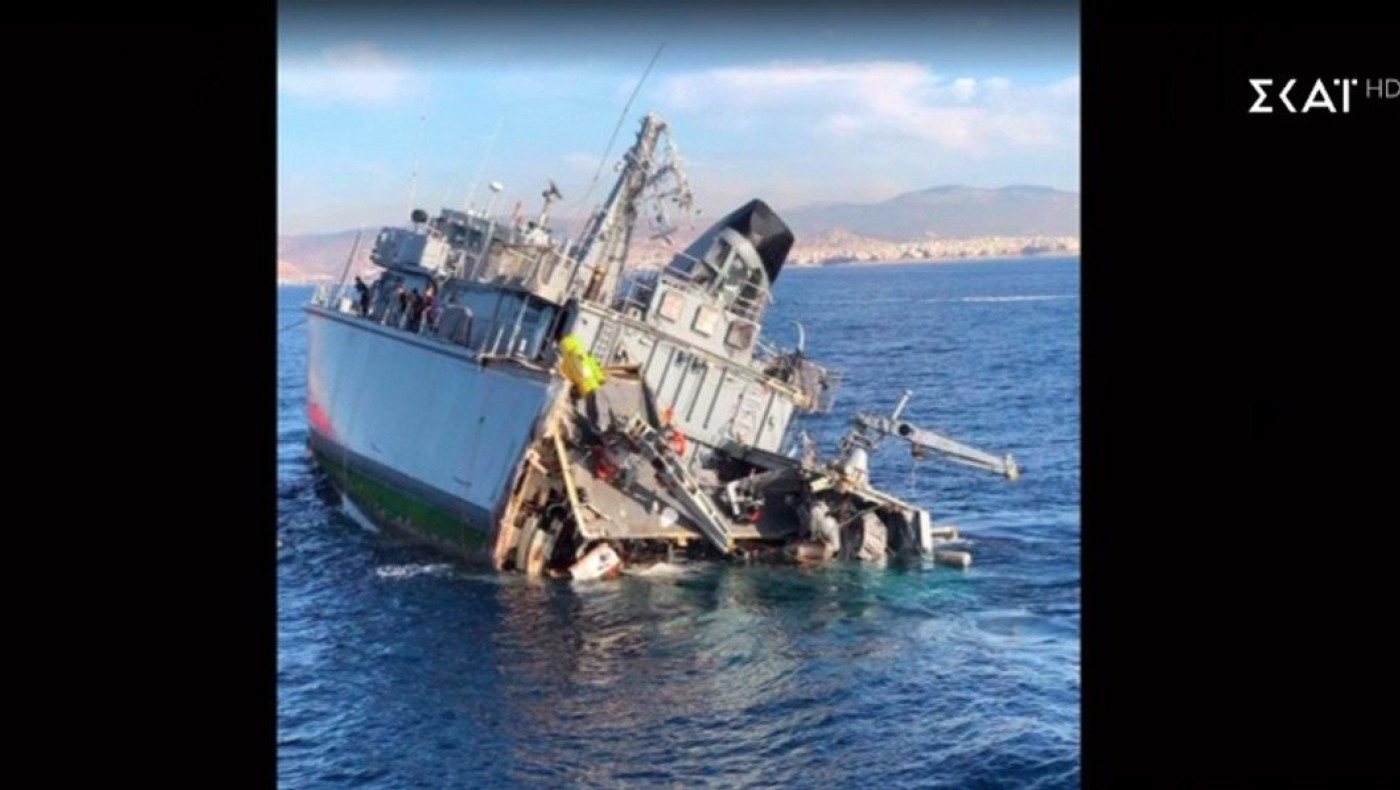 Απίστευτες εικόνες από το πολεμικό πλοίο «Καλλιστώ» - Δυο τραυματίες