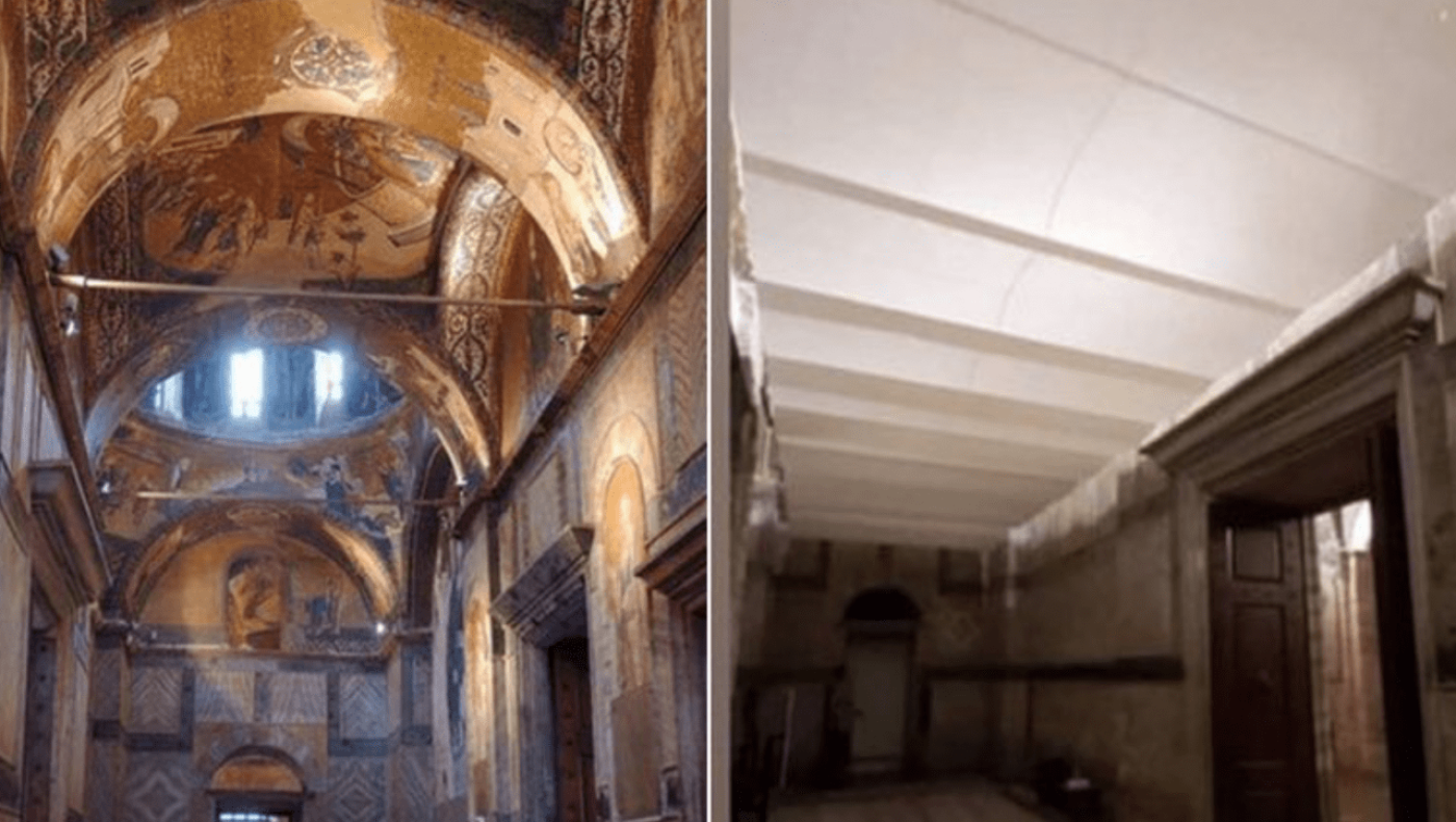 Ερντογάν: Με ψευδοροφές «εξαφάνισαν» τις τοιχογραφίες της Μονής Χώρας