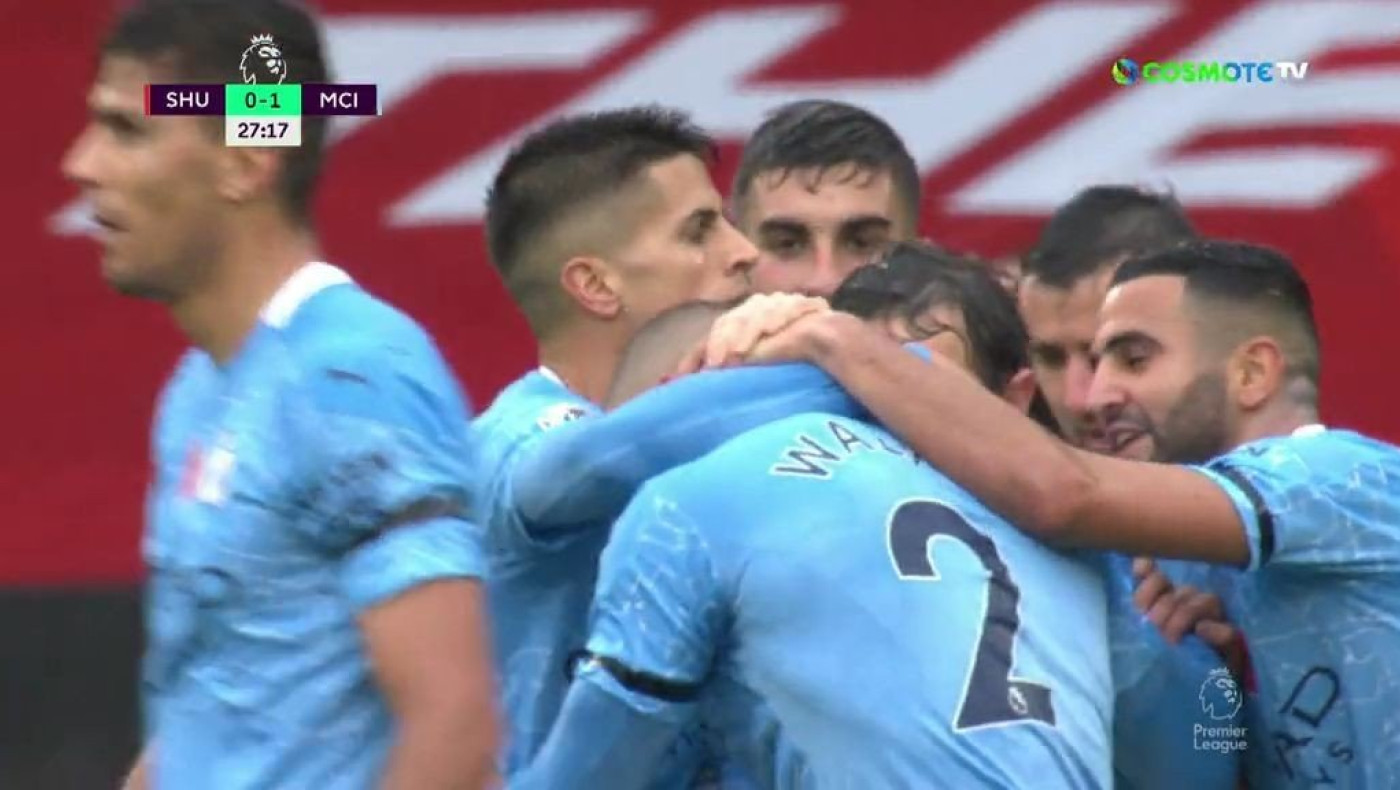 Προβάδισμα ημιχρόνου για τη Μάντσεστερ Σίτι