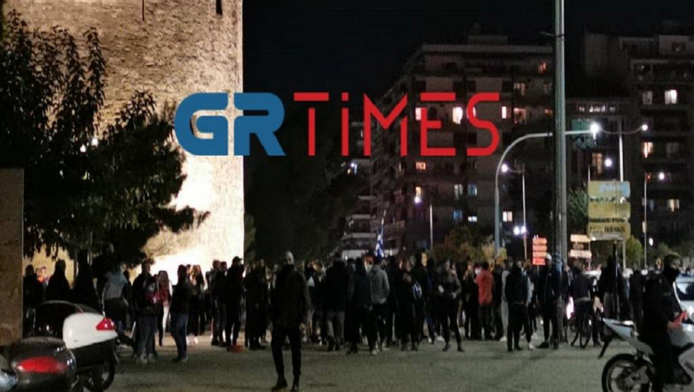 «Ντου» της Αστυνομίας για τη συγκέντρωση στον Λευκό Πύργο