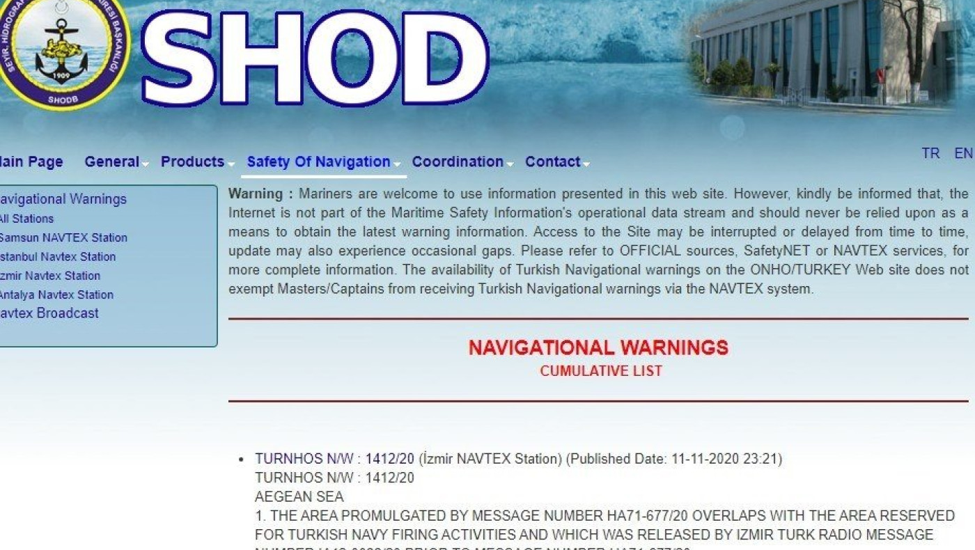Αντι-NAVTEX της Τουρκίας για ελληνική άσκηση νότια της Ικαρίας!