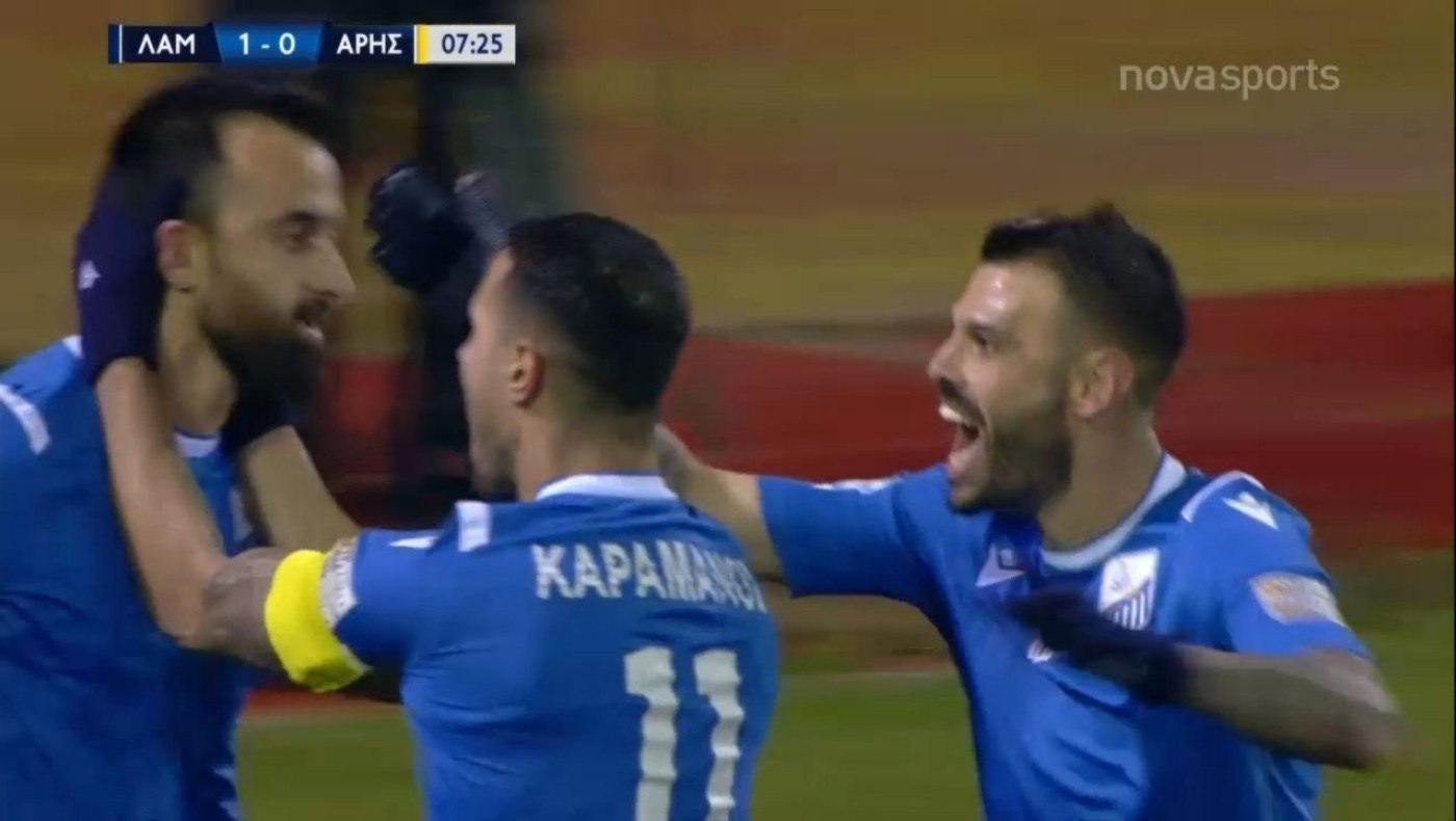 Ο Σκουλάς τα έκανε... θάλασσα στο πέναλτι του Αραμπούλι! Πώς έγινε το 1-0 της Λαμίας