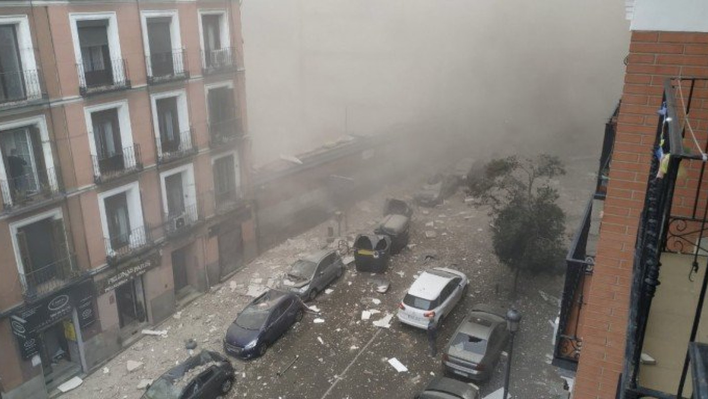 Ισχυρή έκρηξη στην Μαδρίτη - «Σοκάρουν» οι εικόνες