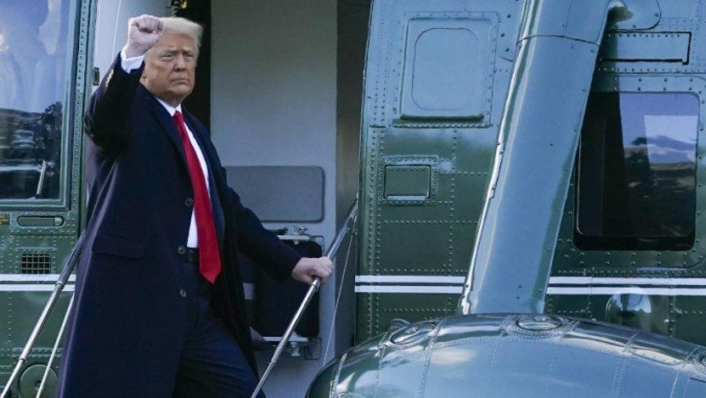 Τίτλοι τέλους για την προεδρία Τραμπ: Αναχωρεί από Ουάσιγκτον