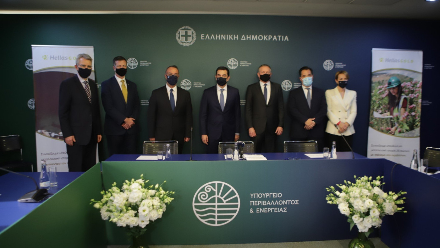 Η Ελληνικός Χρυσός υπογράφει Νέα Επενδυτική Συμφωνία με την Ελληνική Κυβέρνηση για την πλήρη ανάπτυξη των Μεταλλείων Κασσάνδρας