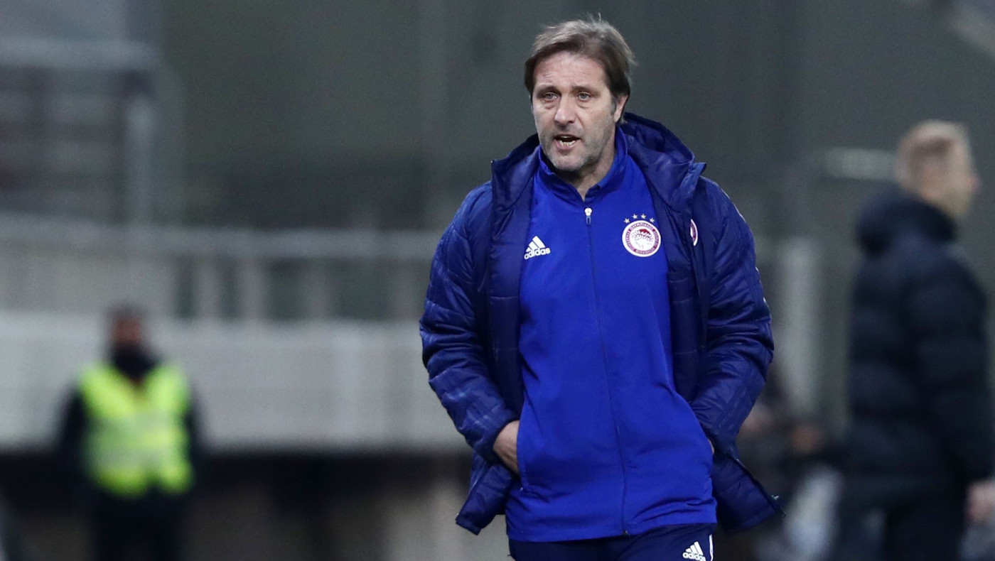 Η αντίδραση του Μάρτινς μετά το 1-1 με τον Άρη