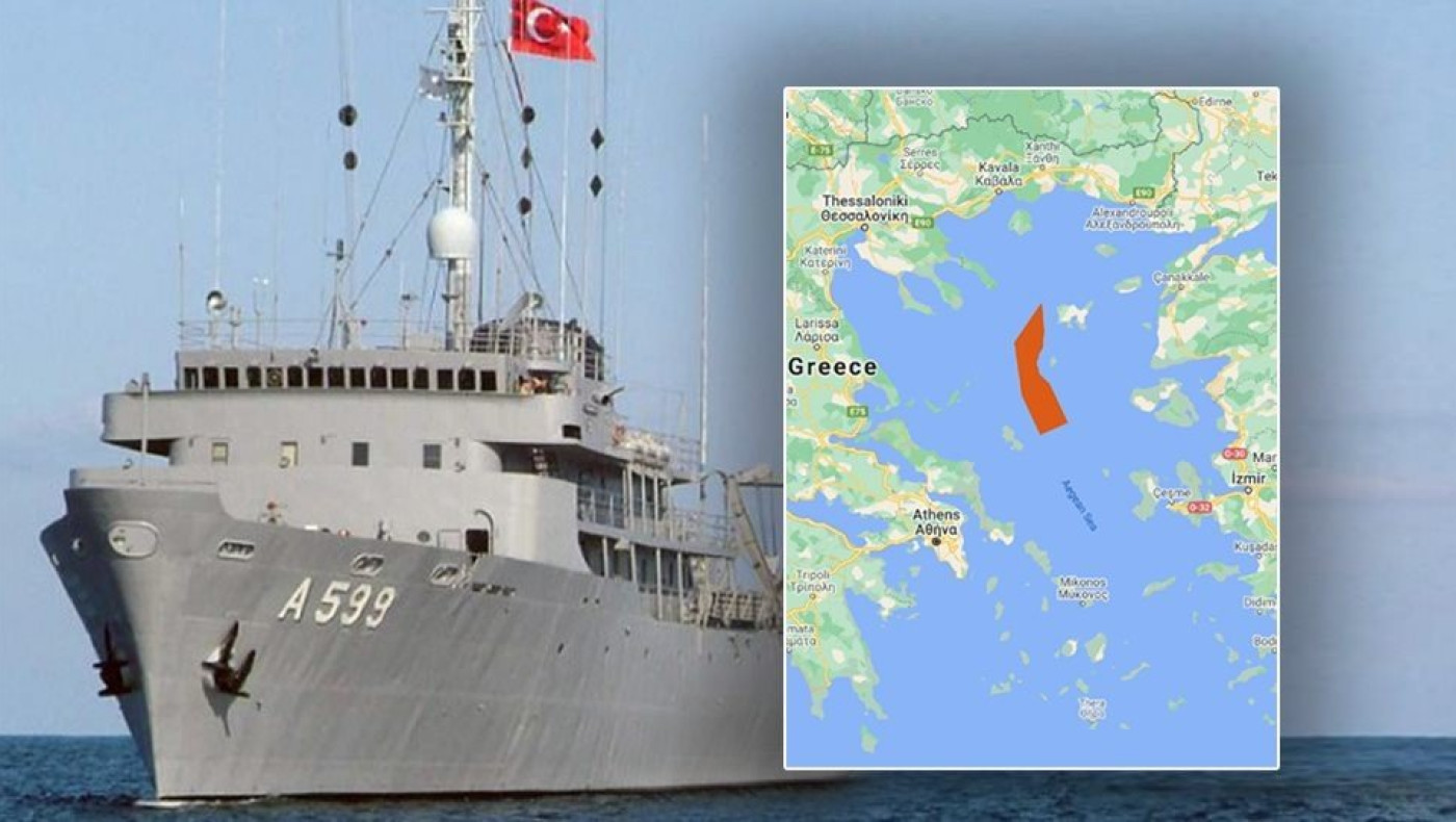 Ανάμεσα σε Λήμνο και Άγιο Ευστράτιο πλέει το τουρκικό «Τσεσμέ»