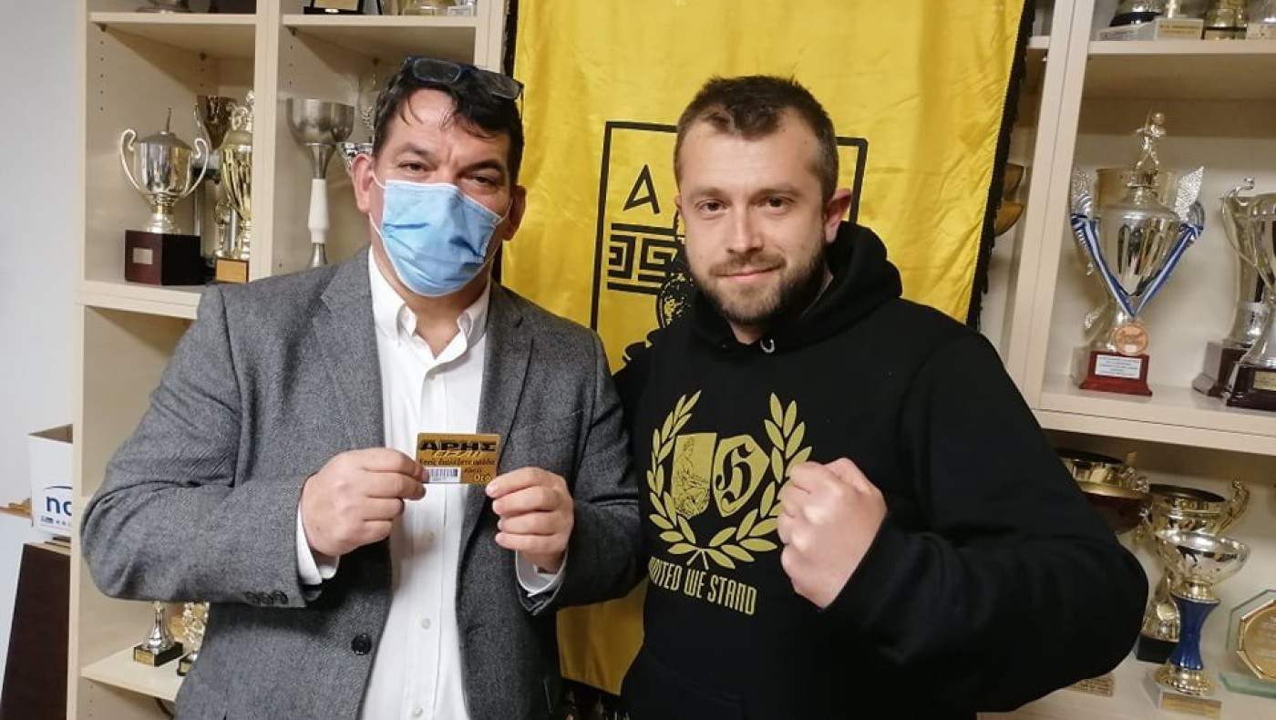 Ο «είμαι Εθνική και ΠΑΟΚ» Πύρρος Δήμας, μέλος του ΑΣ Άρης