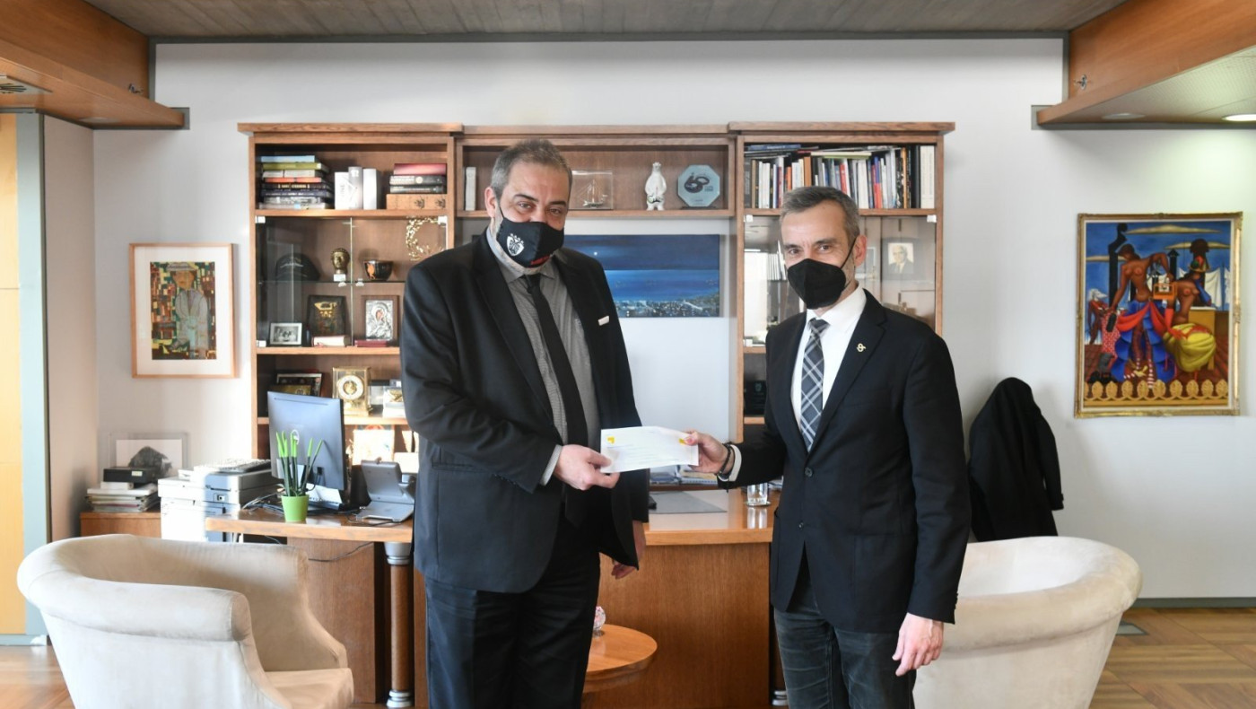 Ο Κωνστανίνος Ζέρβας στο πλευρό της ΚΑΕ ΠΑΟΚ