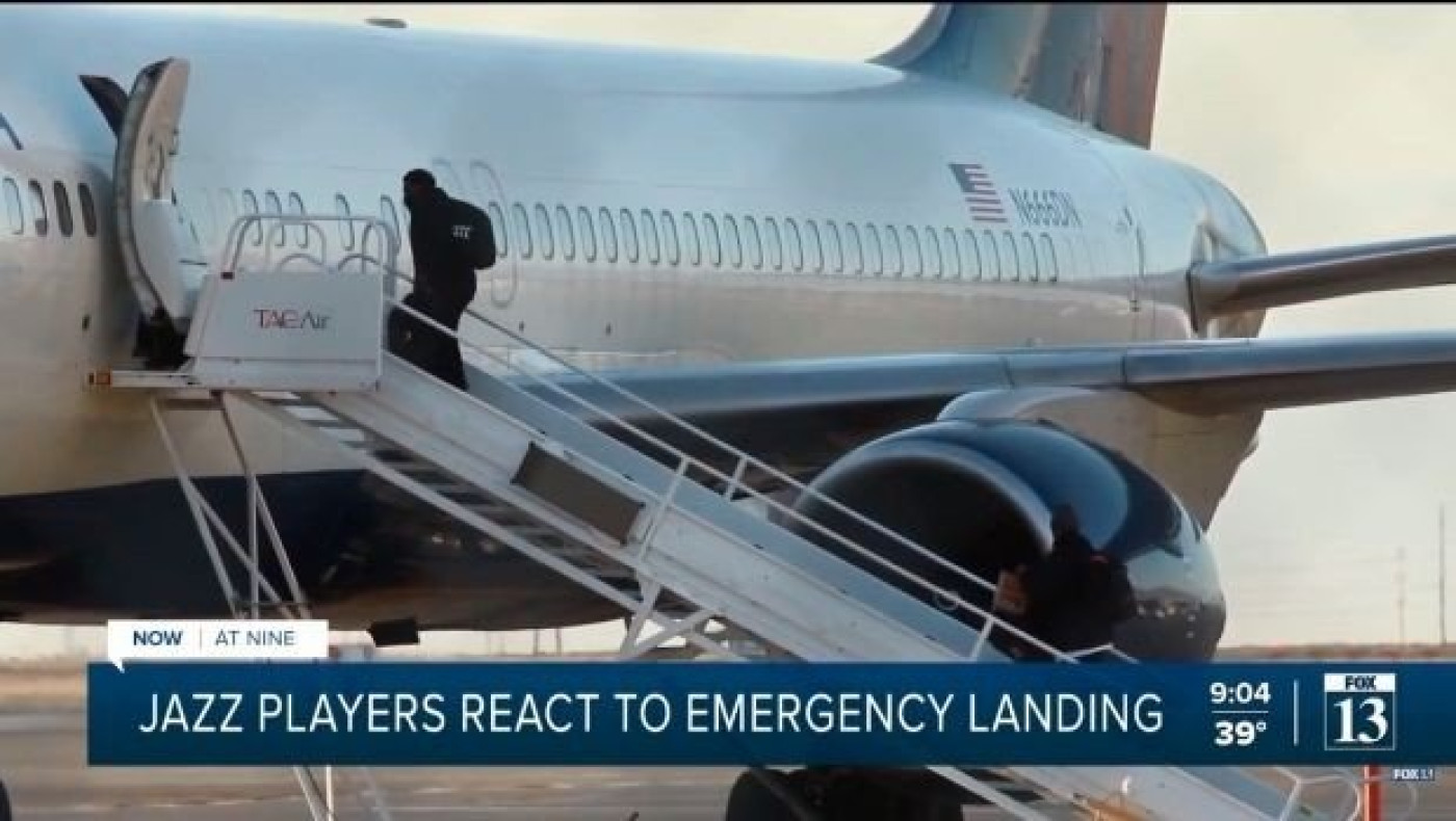 Λαχτάρησαν στον αέρα οι Τζαζ, προσγειώθηκε αναγκαστικά το αεροσκάφος