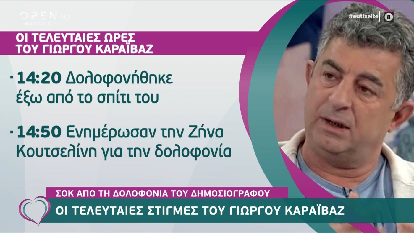 Ποιες ήταν οι τελευταίες στιγμές του Γιώργου Καραϊβάζ