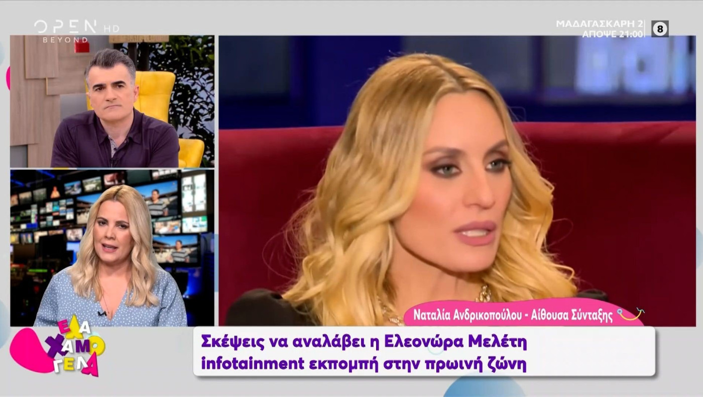 Στο… στόχαστρο του Mega η Ελεονώρα Μελέτη – Τα τρία σενάρια για την αξιοποίησή της