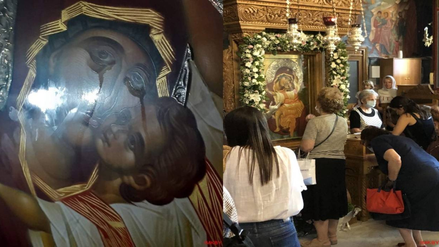 Η εικόνα της Παναγίας της Παρηγορήτριας που δακρύζει 7 μήνες