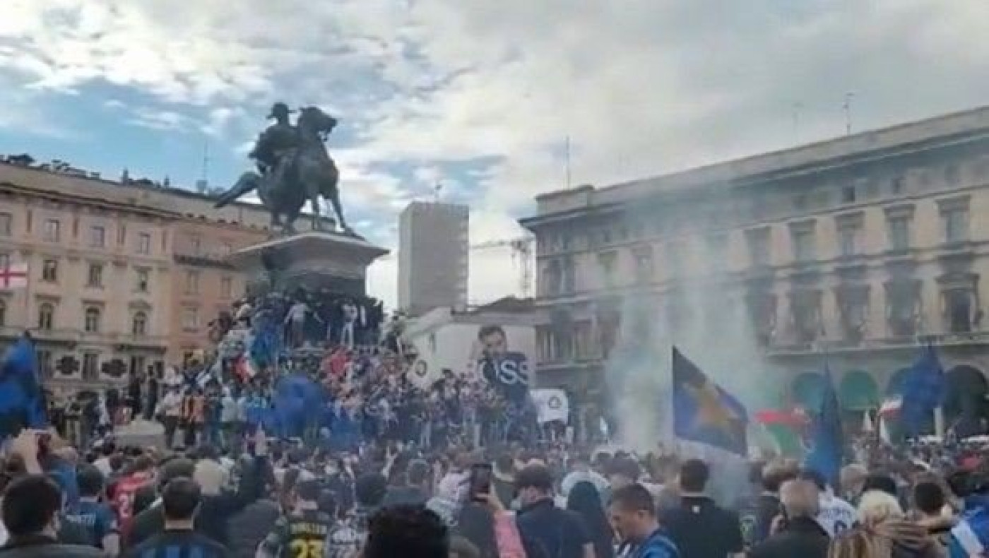 Φιέστα στους δρόμους του Μιλάνου για την κατάκτηση του τίτλου από την Ίντερ