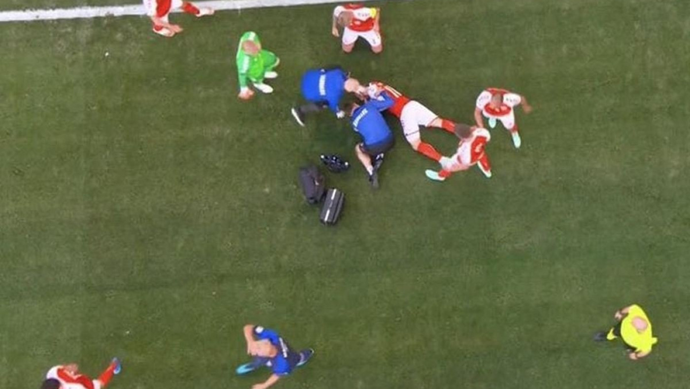 Πάγωσε το γήπεδο: Η στιγμή που ο Έρικσεν κατέρρευσε