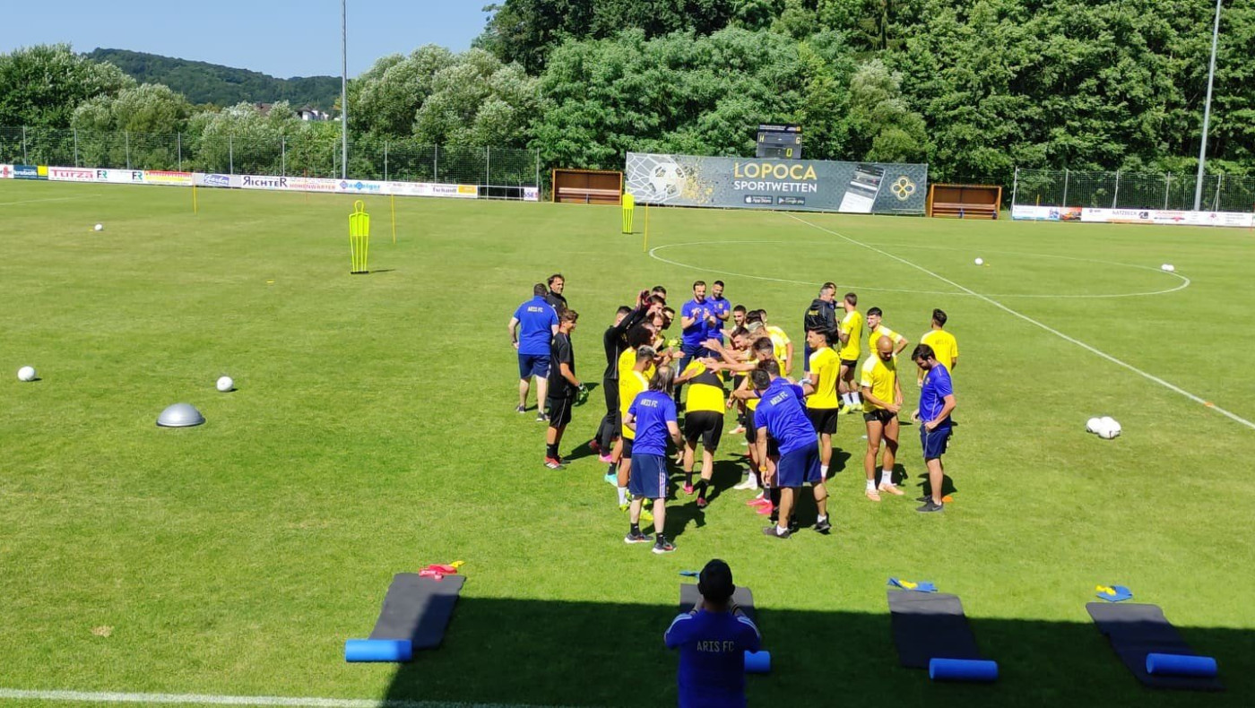 Αρης: Η πρώτη προπόνηση επί αυστριακού εδάφους