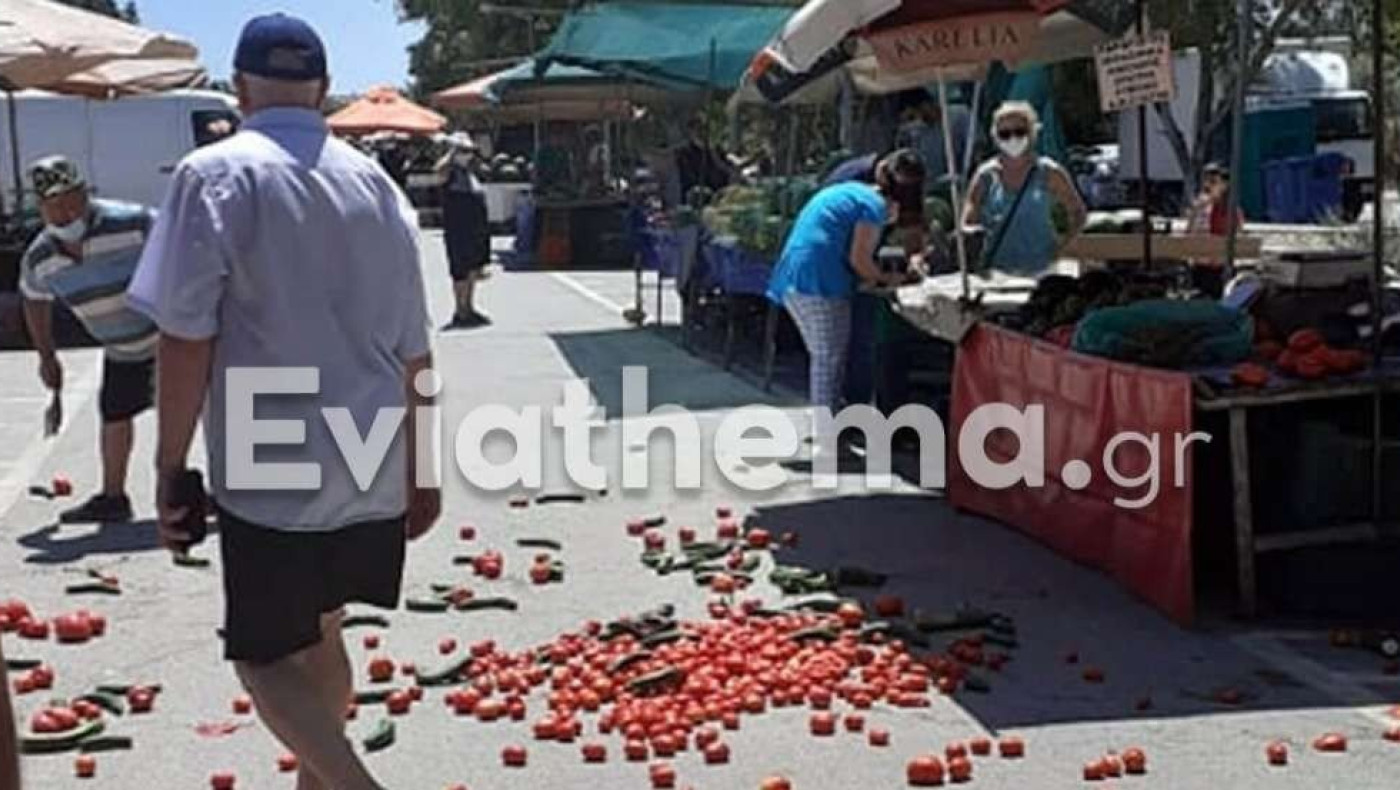 Ντου απο ΣΔΟΕ: Χαμός σε λαϊκή αγορά και... πέταγμα ντομάτας!