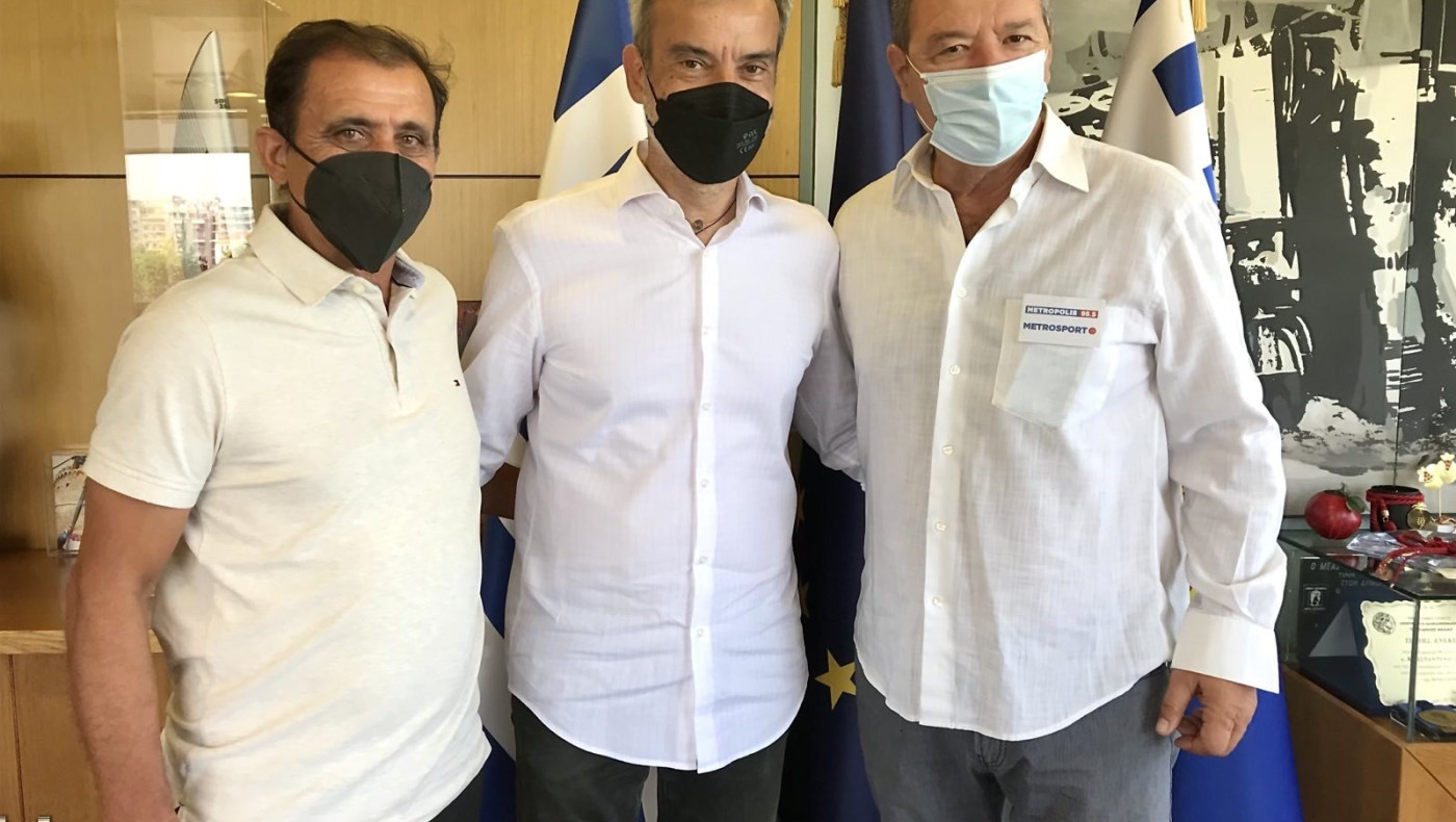 Επίσκεψη Παντελή Στεφανίδη από τις Ακαδημίες ΠΑΟΚ του Μόντρεαλ στον Κωνσταντίνο Ζέρβα