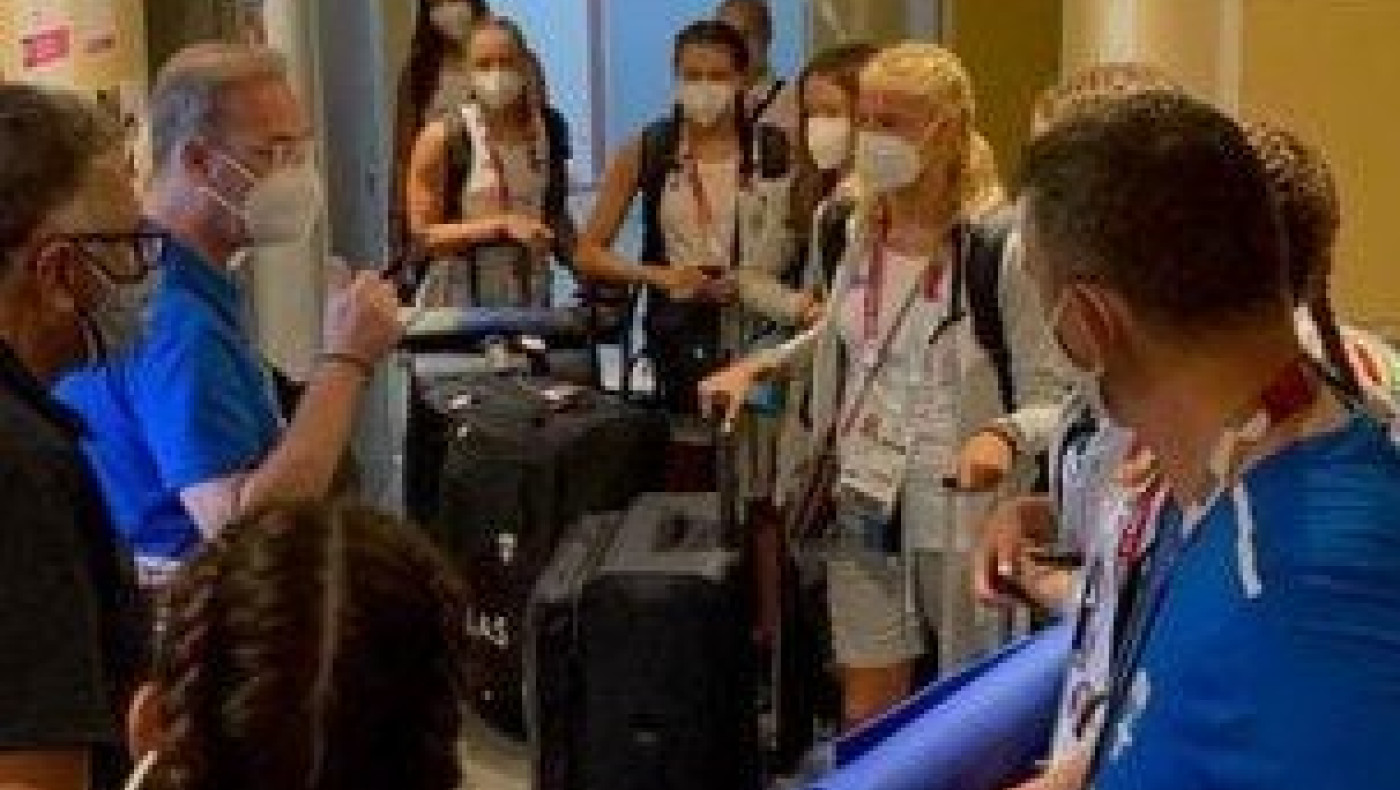 Μπήκε στο Ολυμπιακό Χωριό η Εθνική Καλλιτεχνικής κολύμβησης