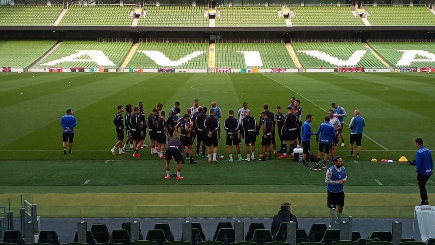 Η τελευταία προπόνηση του ΠΑΟΚ στο Δουβλίνο