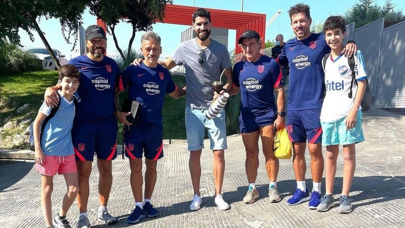 Στην προπόνηση της Ατλέτικο Μαδρίτης ο Αμπρέου