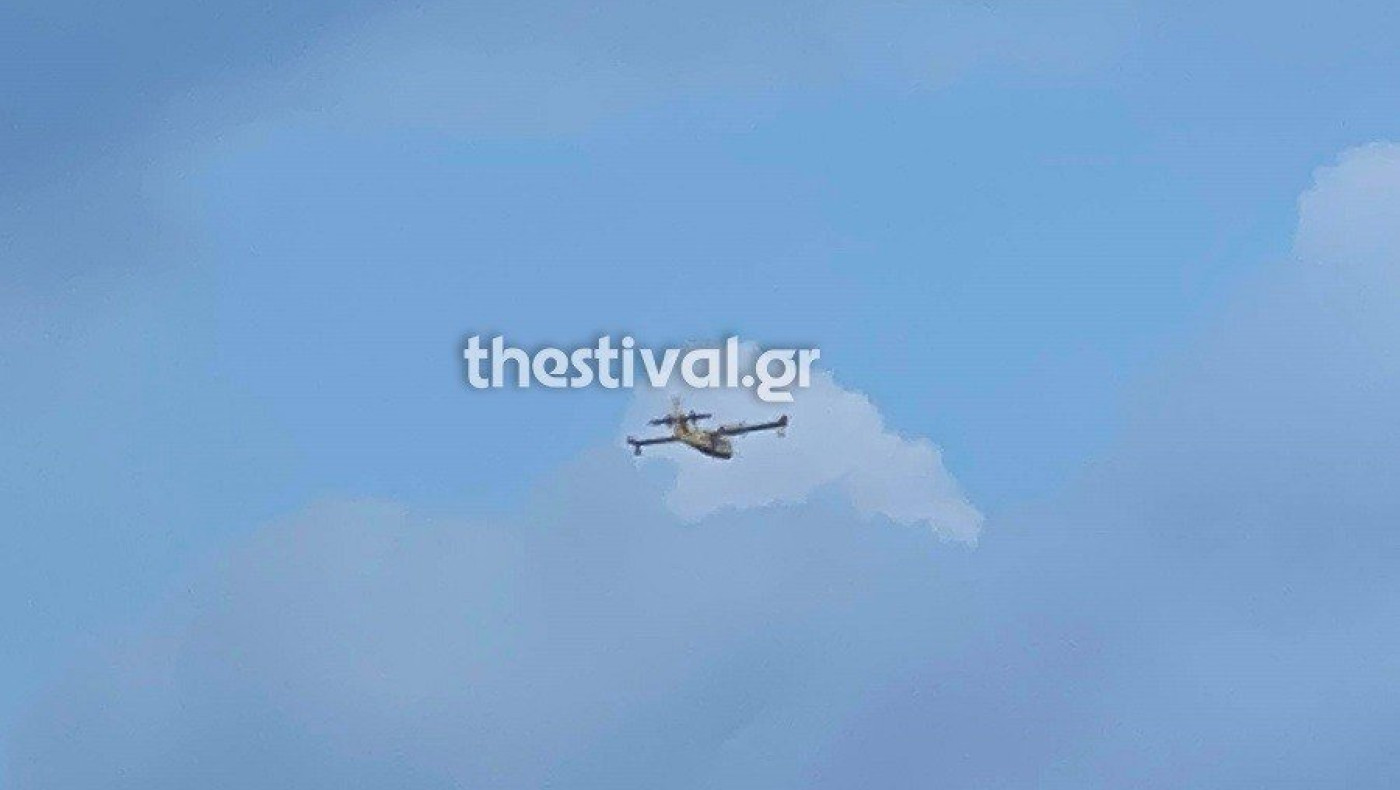 Χαλκιδική: Νέα φωτιά κοντά στον Παρθενώνα – Στη “μάχη” και εναέρια μέσα