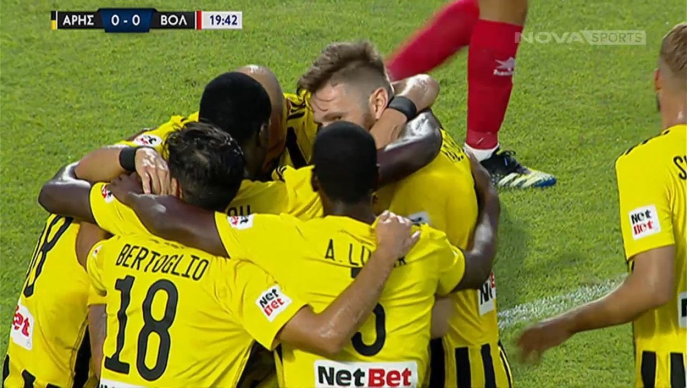 Άρης – Βόλος 1-0: Προβάδισμα με Φαμπιάνο! (vid)