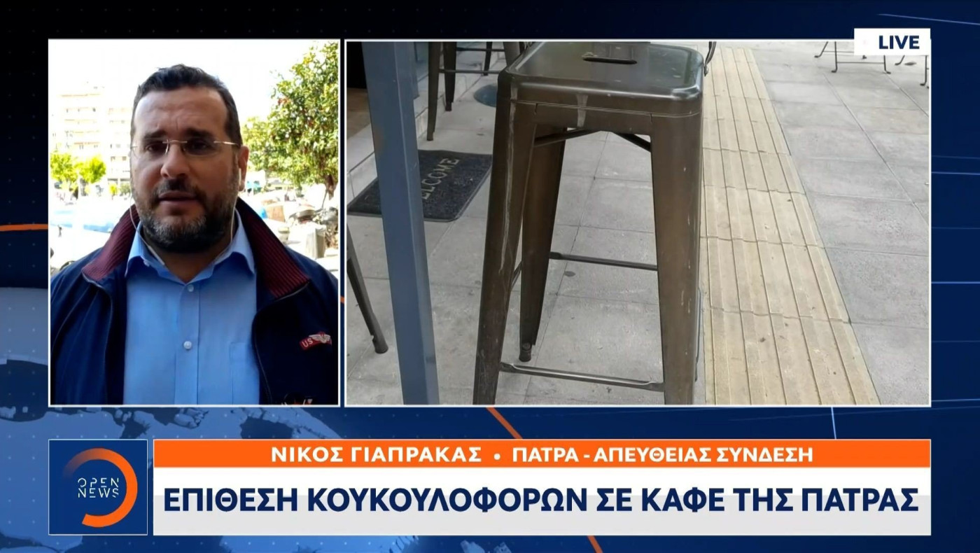 Επίθεση κουκουλοφόρων σε καφέ της Πάτρας