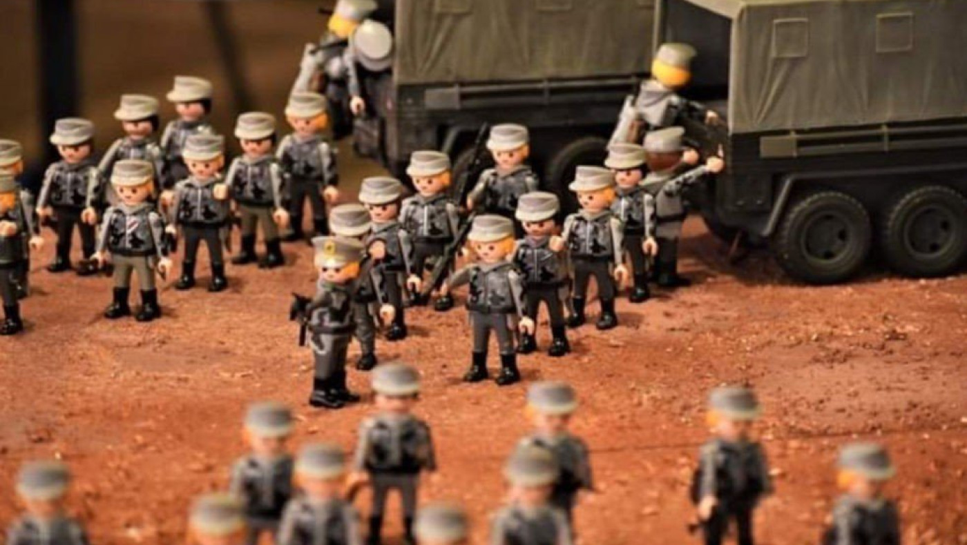 Θεσσαλονίκη: Απεικόνιση του Οχυρού Ρούπελ σε διόραμα playmobil