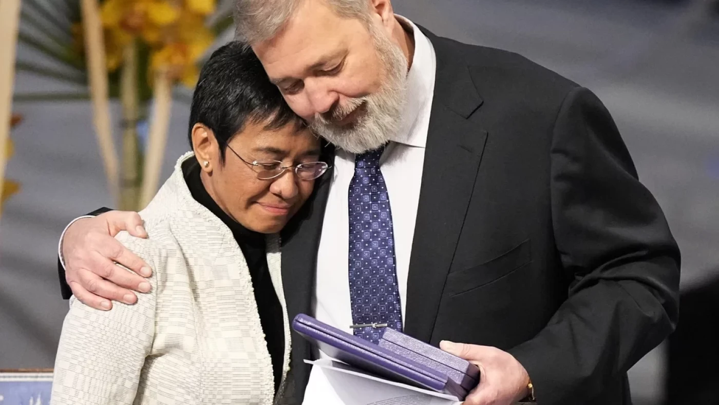 Νόμπελ Ειρήνης 2021: Απονεμήθηκε στους δημοσιογράφους Ντμίτρι Μουράτοφ και Μαρία Ρέσα