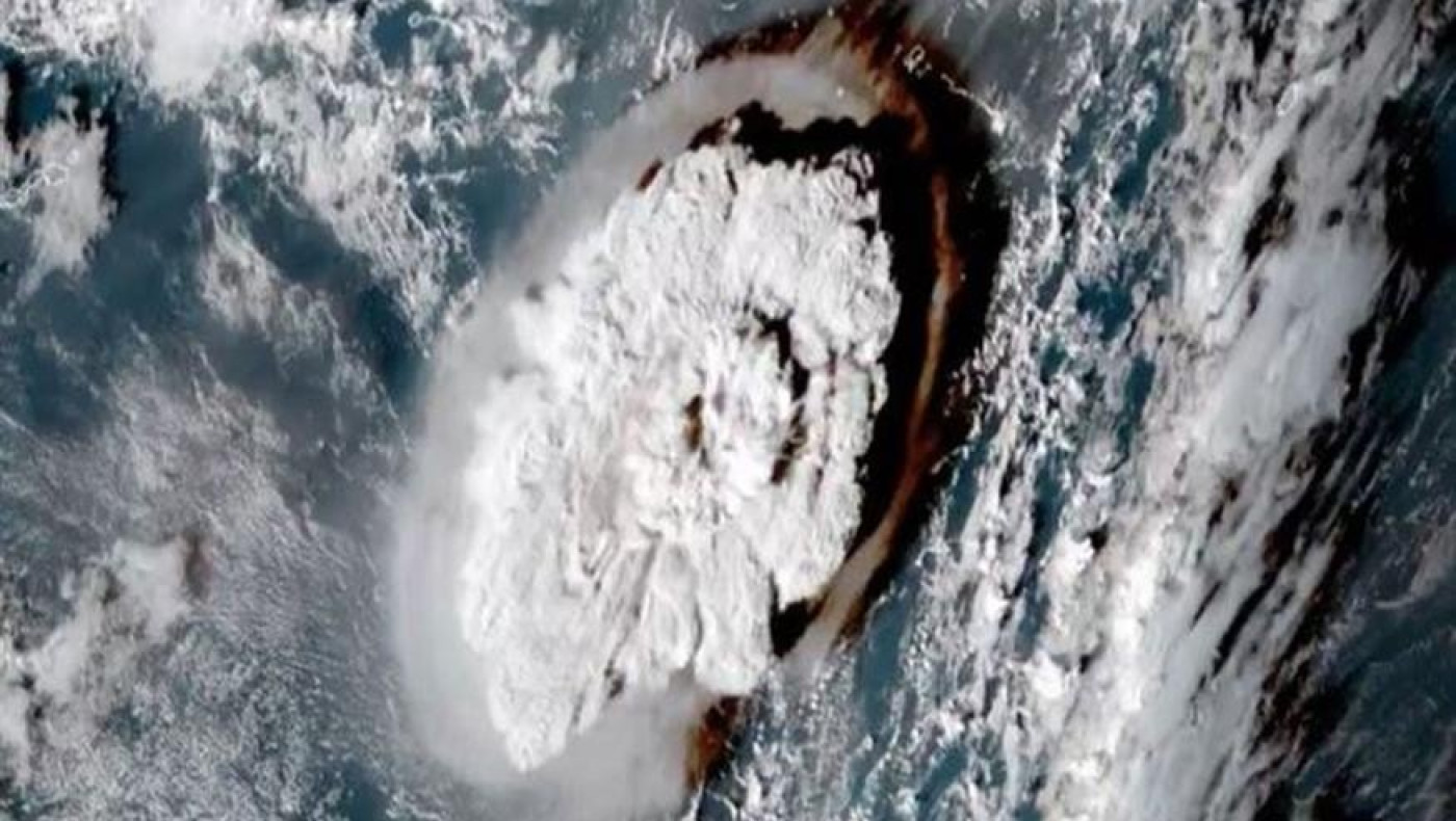 Αμερικανική Σαμόα: Το ηφαίστειο Τόνγκα και το τσουνάμι από ψηλά