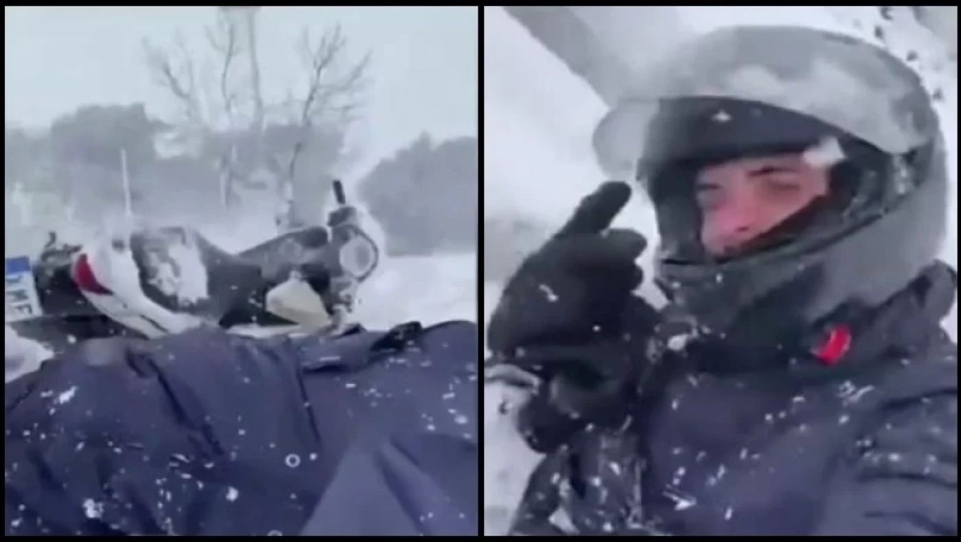 Κακοκαιρία «Ελπίς»: Ντελιβεράς έπεσε 5 φορές για να παραδώσει παραγγελία: «Σταματήστε να παραγγέλνετε»