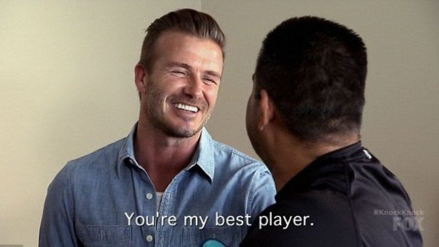 Ο Μπέκαμ κάνει δώρα (vid)