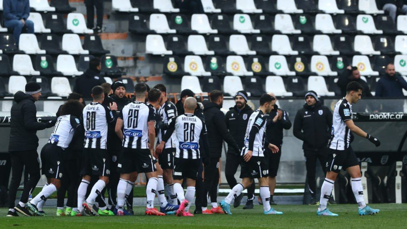 Το 1-0 του ΠΑΟΚ με το εύστοχο χτύπημα πέναλτι του Σβαμπ