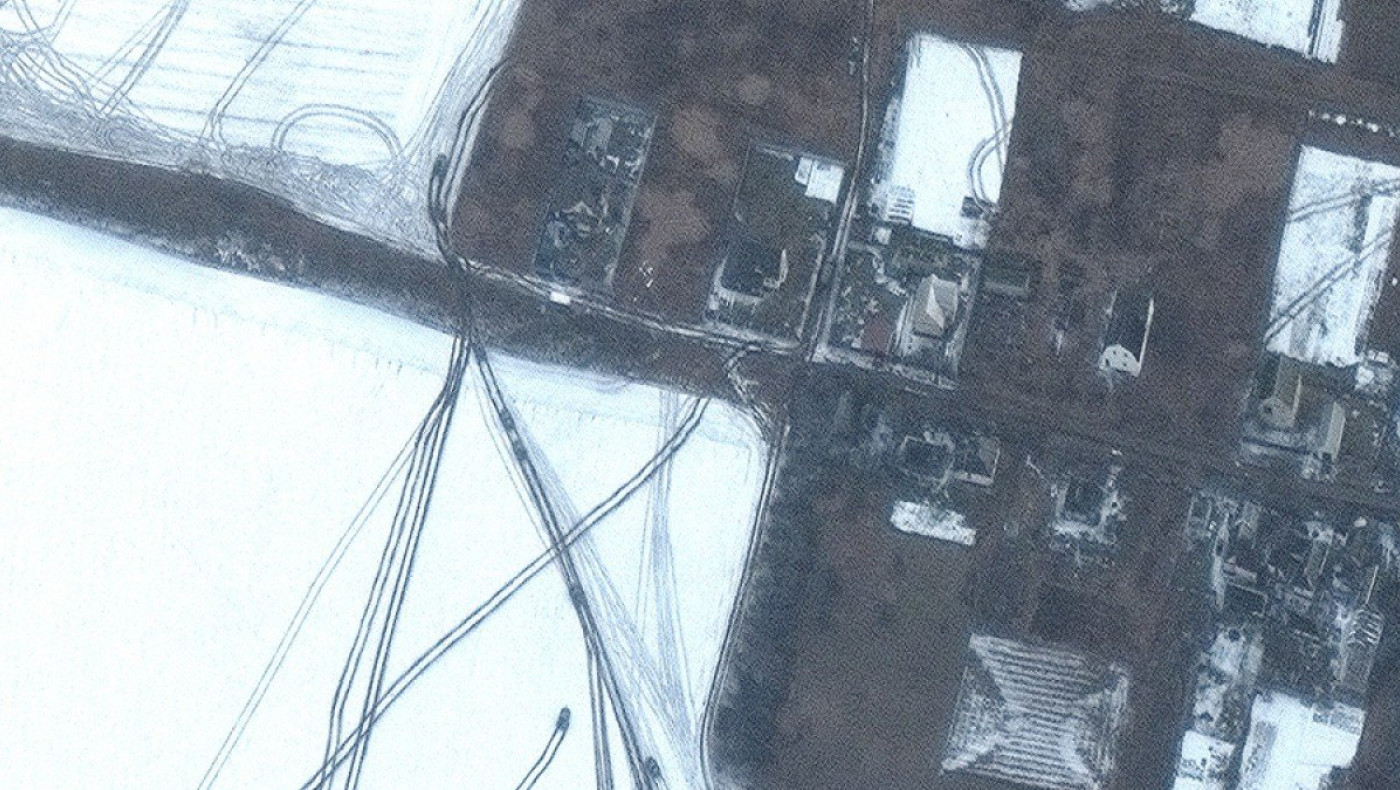 Ρωσική φάλαγγα λίγα χιλιόμετρα έξω από το Κίεβο